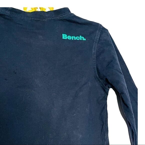 Bench kids long sleeve tee shirt in navy blue size 3-4 (104 cm) - Picture 5 of 9